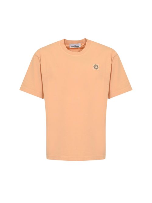 T-shirt 2100030 in jersey di cotone organico pettinato Plaster Pink